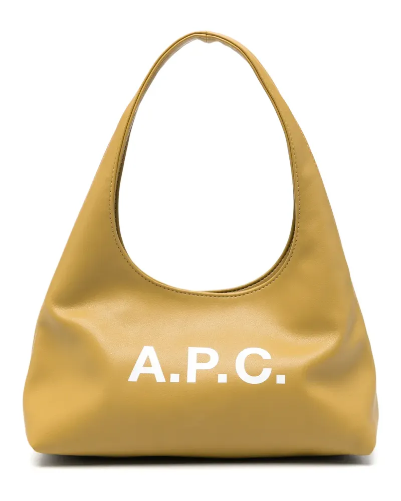 A.P.C. Shopper mit Logo-Print - Gelb Gelb
