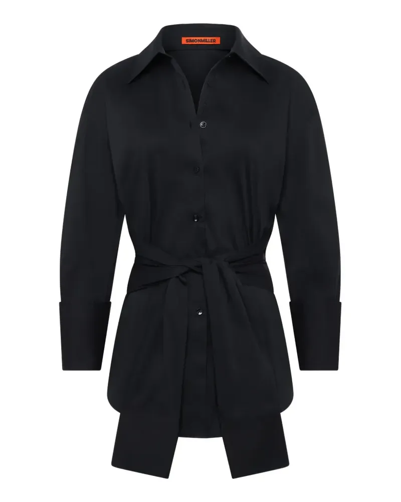 Simon Miller Inna poplin tie-waist shirt - Schwarz Schwarz