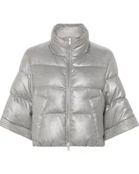 Peserico Steppjacke mit Glitter-Detail Grau