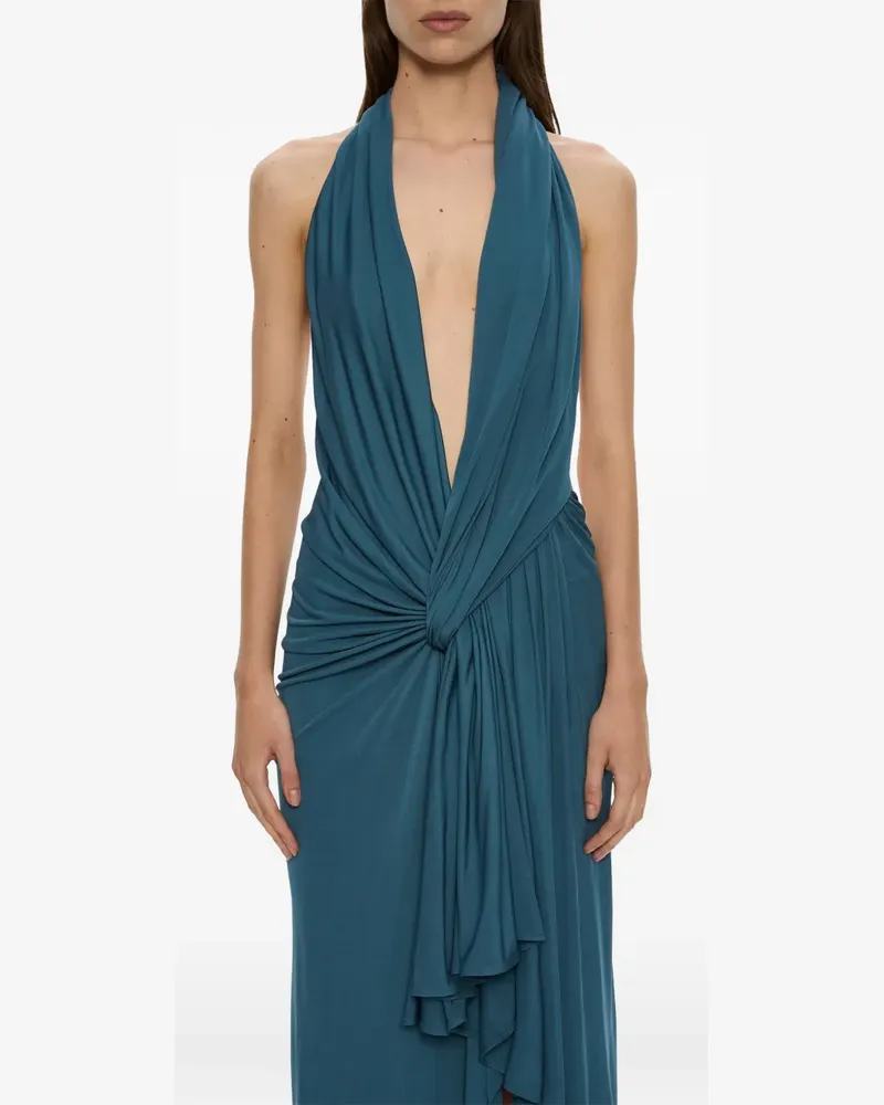 Christopher Esber Spire Cascade Maxikleid - Blau Blau