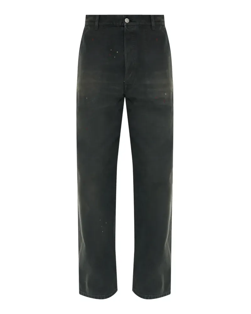 Maison Margiela paint-splatter jeans - Schwarz Schwarz