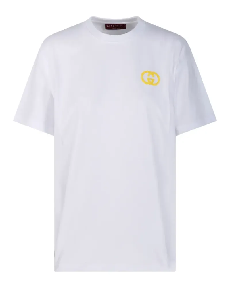 Gucci Interlocking-G logo-detail T-shirt - Weiß Weiß