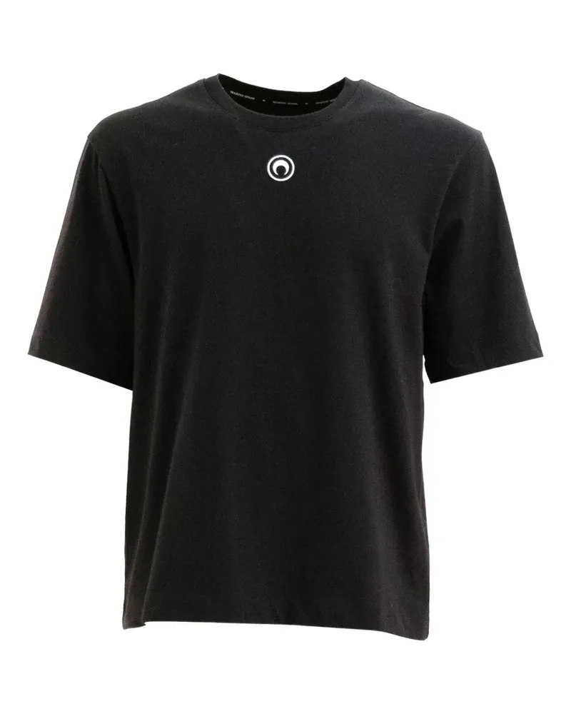 Marine Serre logo T-shirt - Schwarz Schwarz