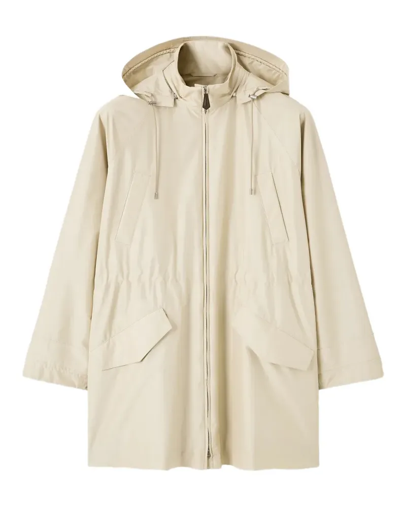 Loro Piana Wilson hooded parka coat - Nude Nude