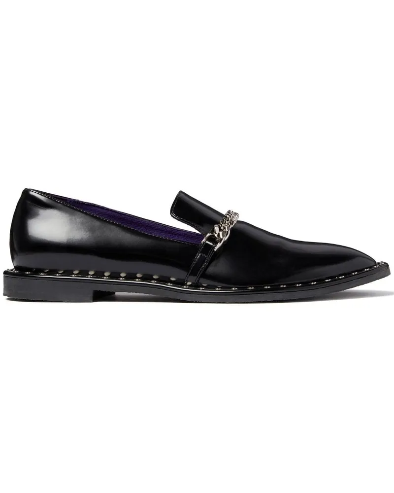 Stella McCartney Loafer mit Kettendetail - Schwarz Schwarz