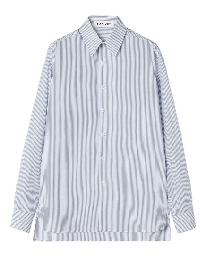 Lanvin Gestreiftes Hemd - Blau Blau