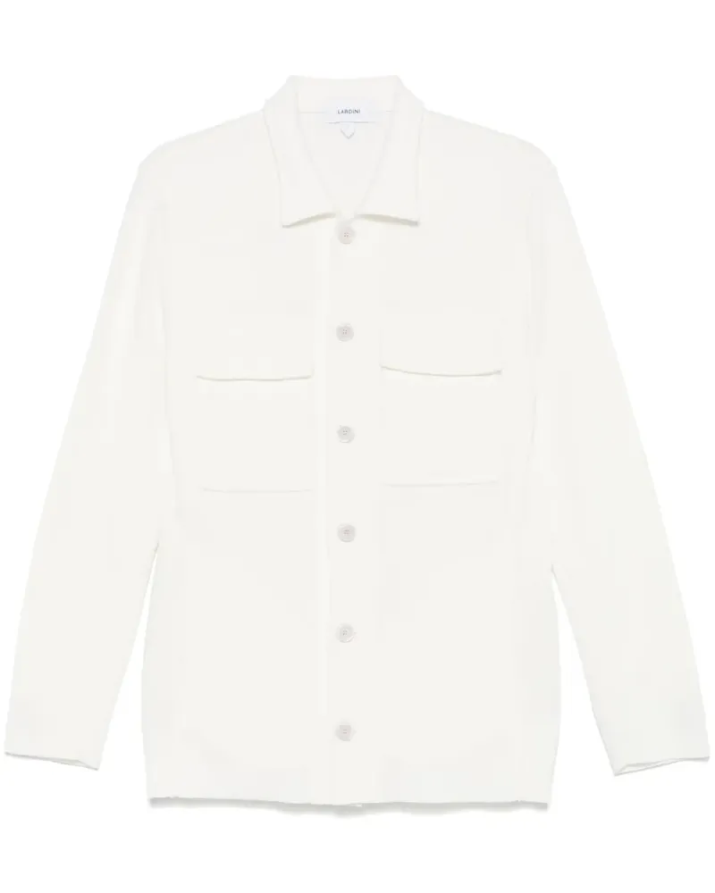 LARDINI Klassische Hemdjacke - Weiß Weiß
