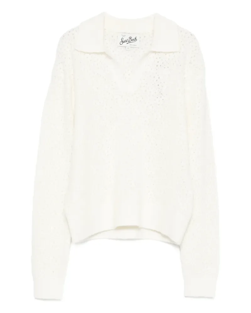 MC2 Saint Barth Pullover mit V-Ausschnitt - Nude Nude