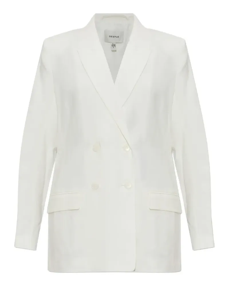 Gestuz double-breasted blazer - Weiß Weiß