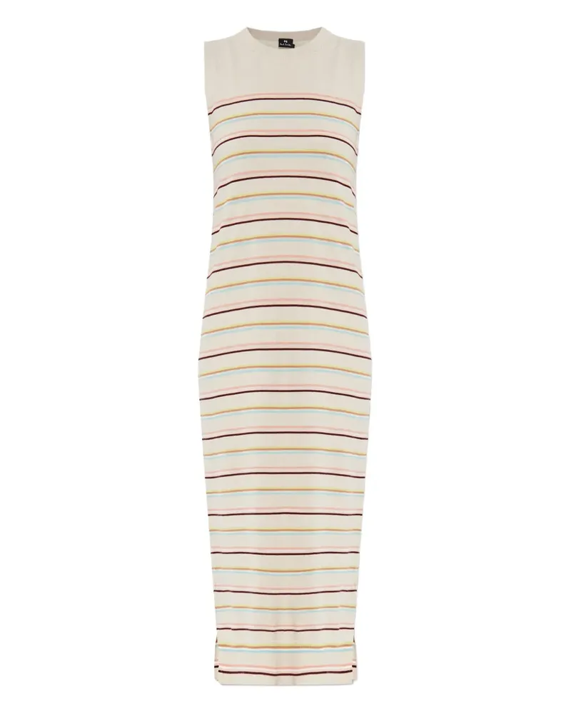 Paul Smith Gestreiftes Midikleid - Nude Nude