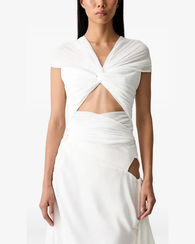 Bardot Hemd mit Cut-Outs - Weiß Weiß