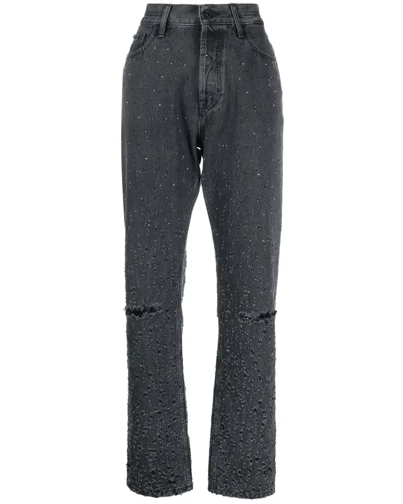 Jacob Cohën Hose mit Distressed-Finish - Grau Grau
