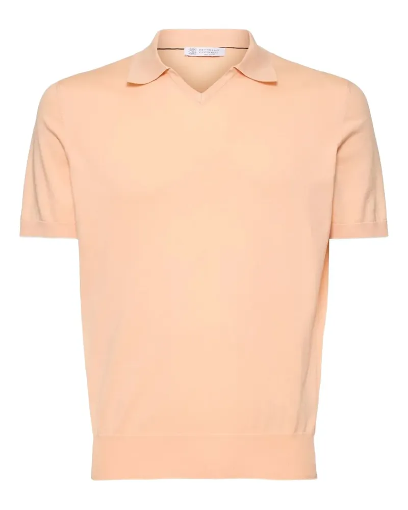 Brunello Cucinelli T-Shirt mit Poloshirtkragen - Orange Orange