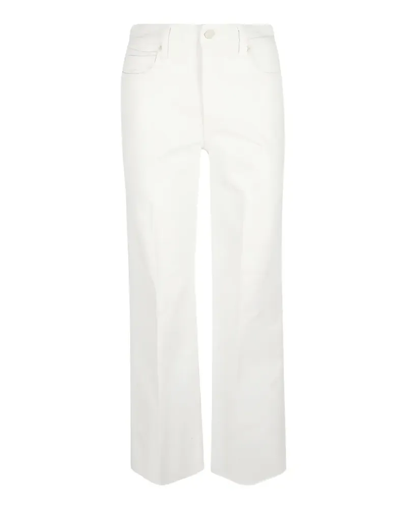 Paige Anessa 31" Jeans mit weitem Bein - Weiß Weiß