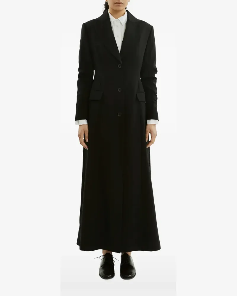 La Collection Gaia Mantel mit Schößchen - Schwarz Schwarz