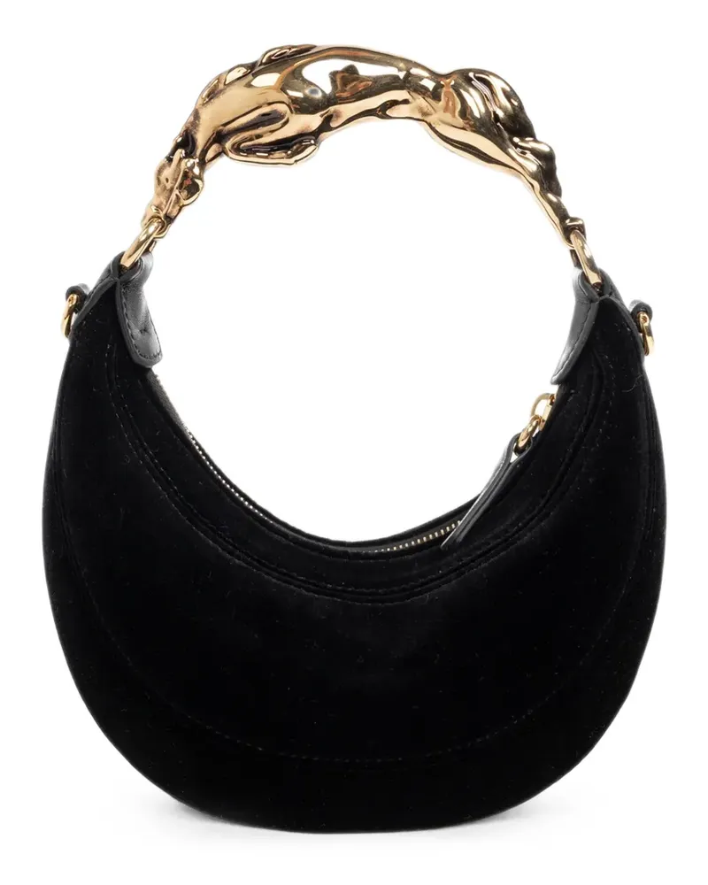 Chloé small Horse velvet tote bag - Schwarz Schwarz