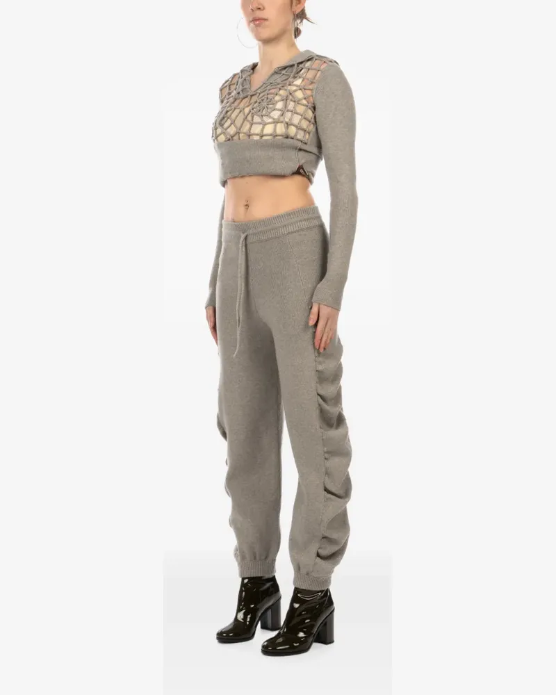Isa Boulder ruched-detail track pants - Grau Grau