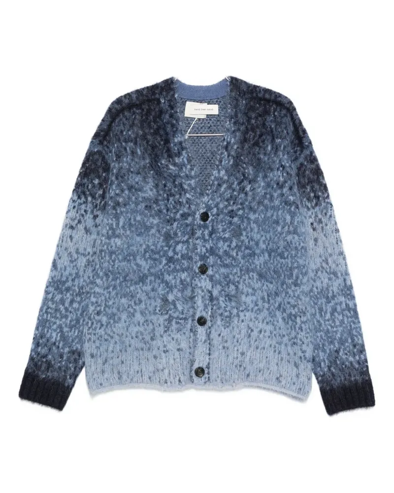 Feng Chen Wang buttoned ombré cardigan - Blau Blau