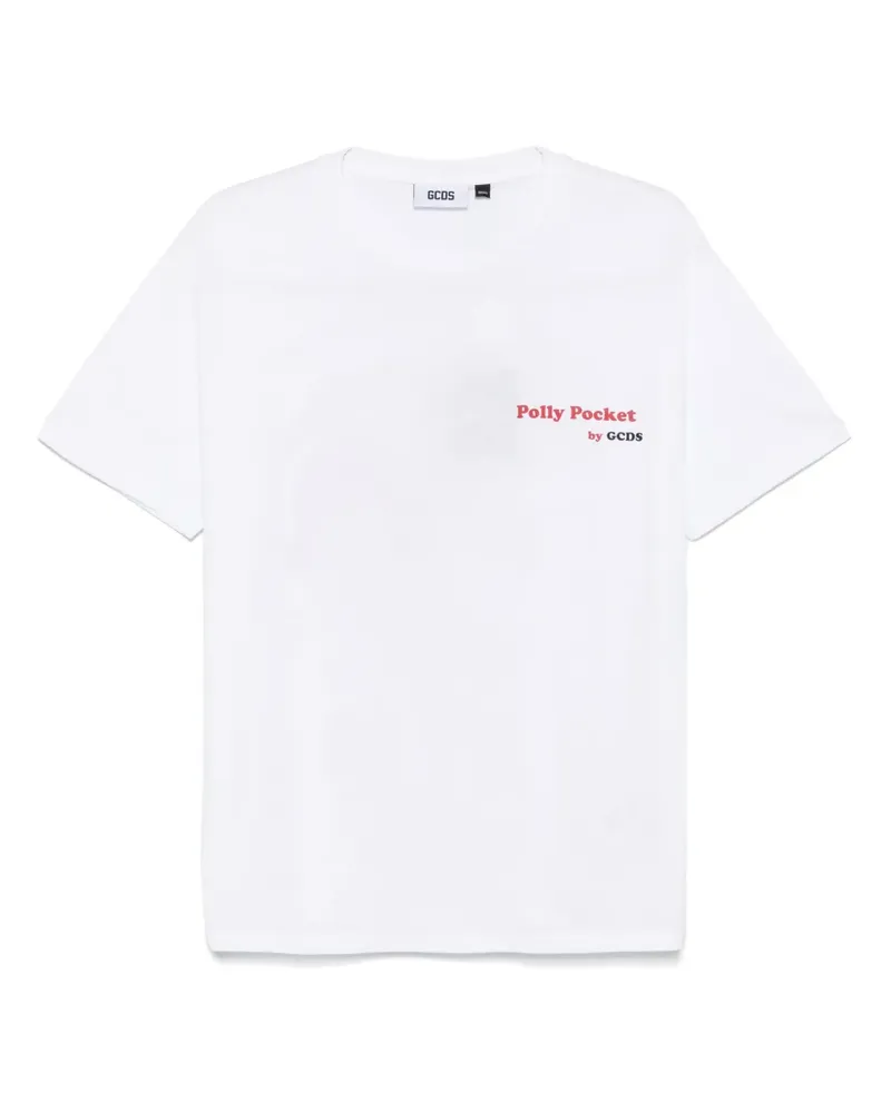 GCDS x Polly Pocket Pizza T-Shirt - Weiß Weiß