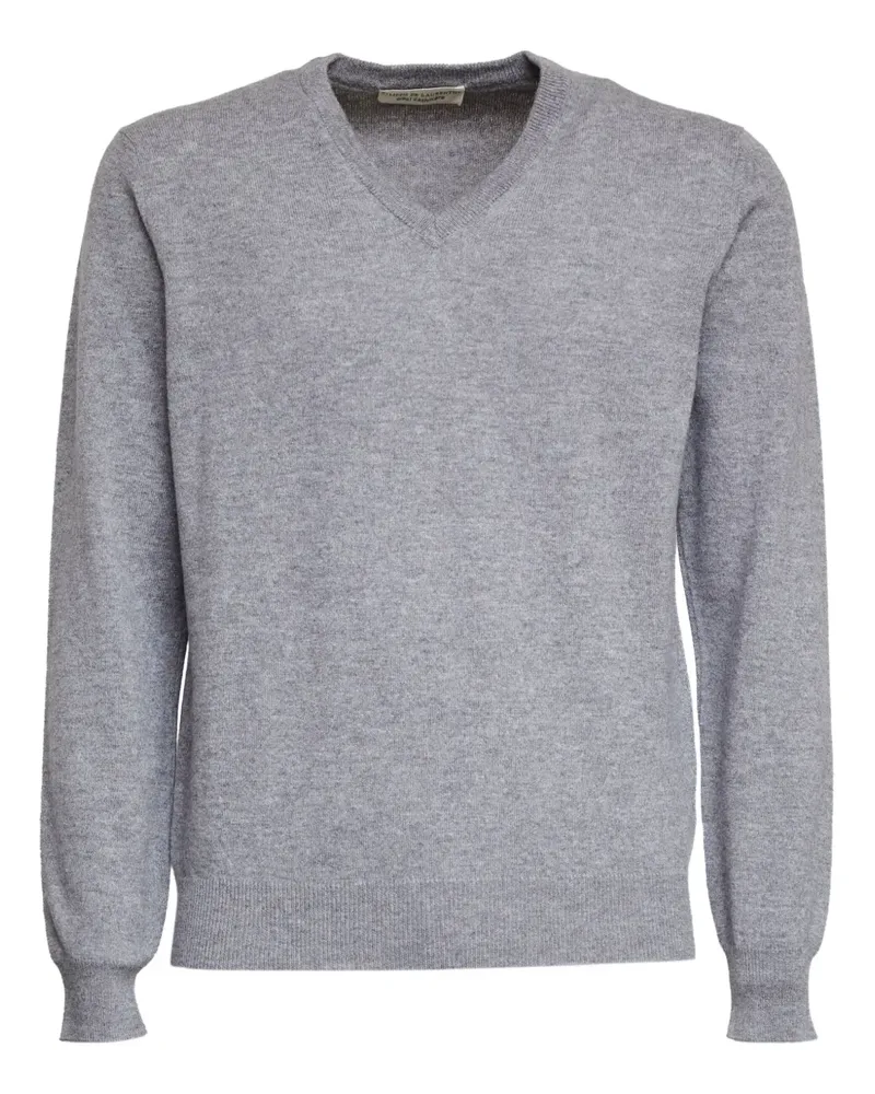 Filippo de Laurentiis V-neck long-sleeve sweater - Grau Grau