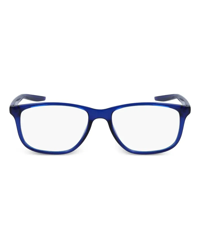 Nike Eckige Brille mit Swoosh - Blau Blau