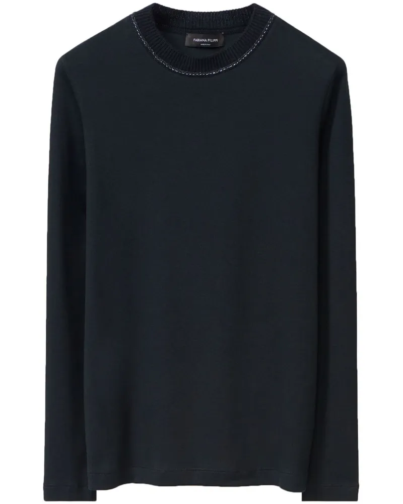 Fabiana Filippi T-Shirt aus Jersey - Schwarz Schwarz