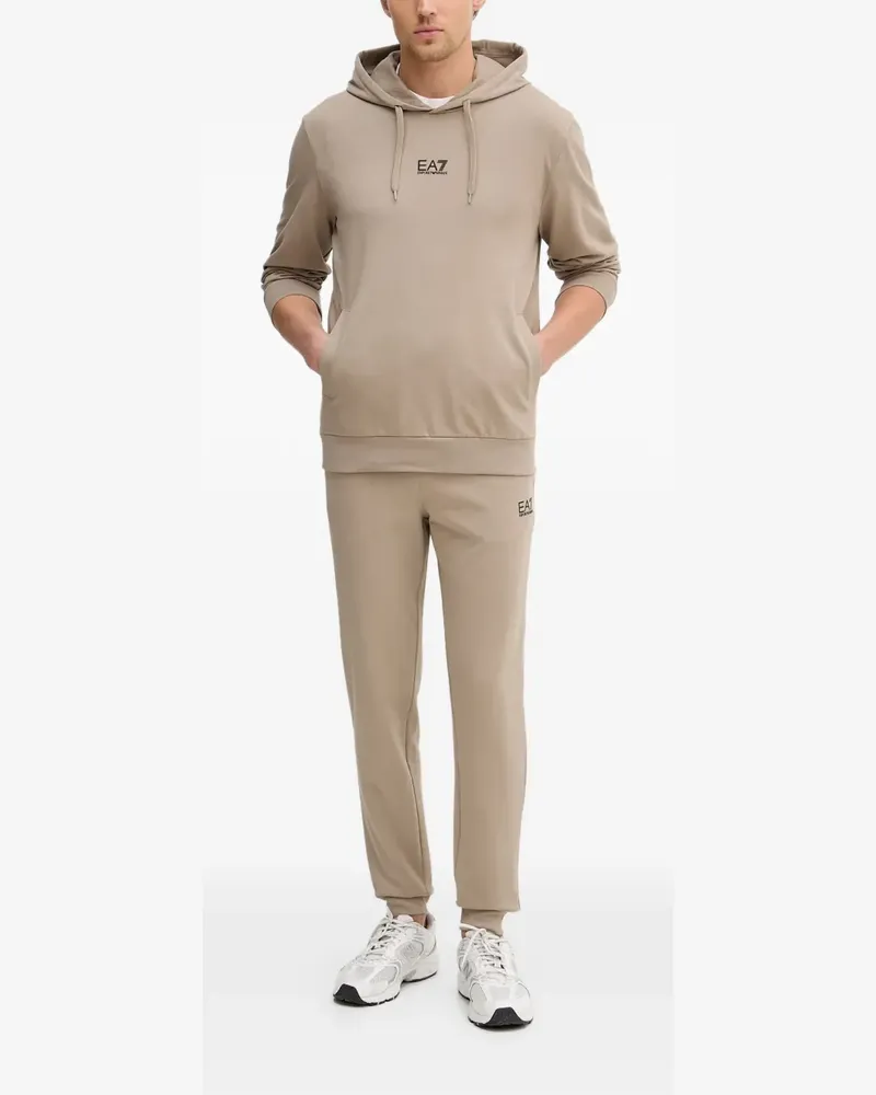 EA7 core identity hoodie tracksuit - Nude Nude