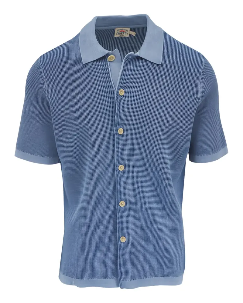 Faherty short-sleeve shirt - Blau Blau