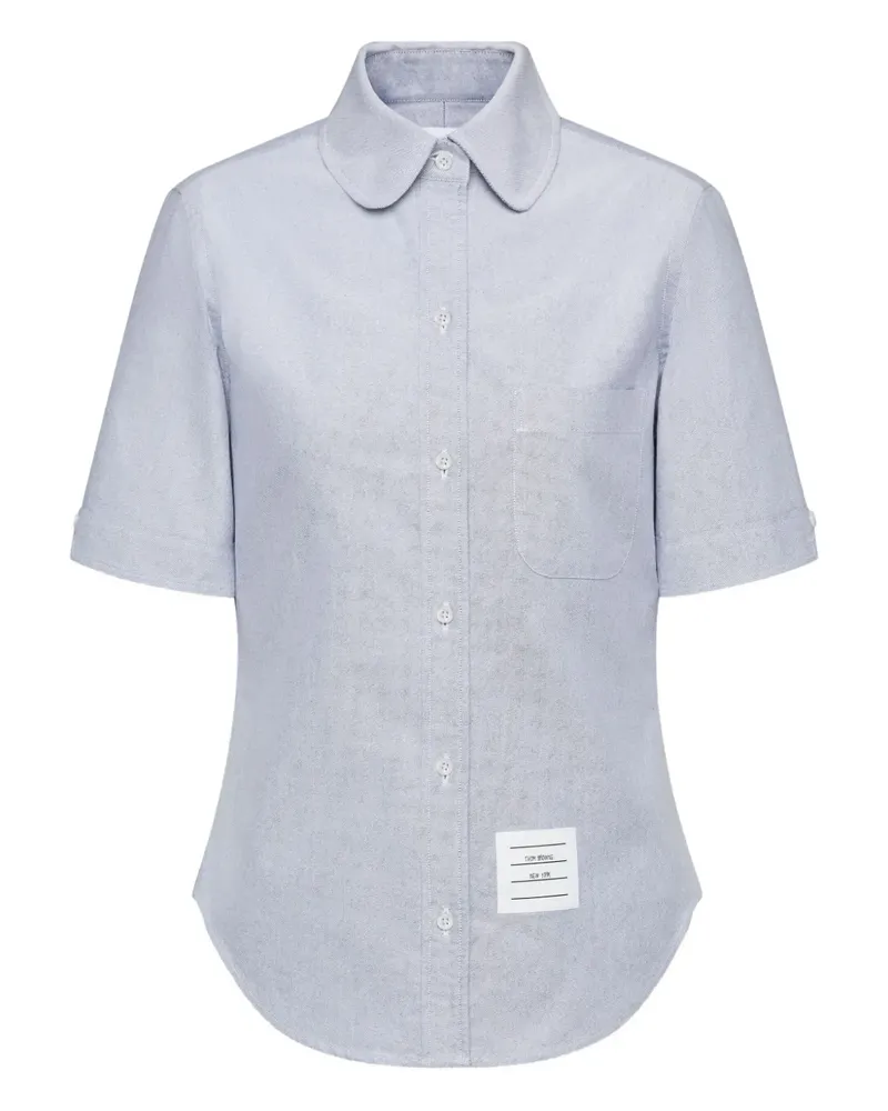 Thom Browne Hemd mit kurzen Ärmeln - Grau Grau