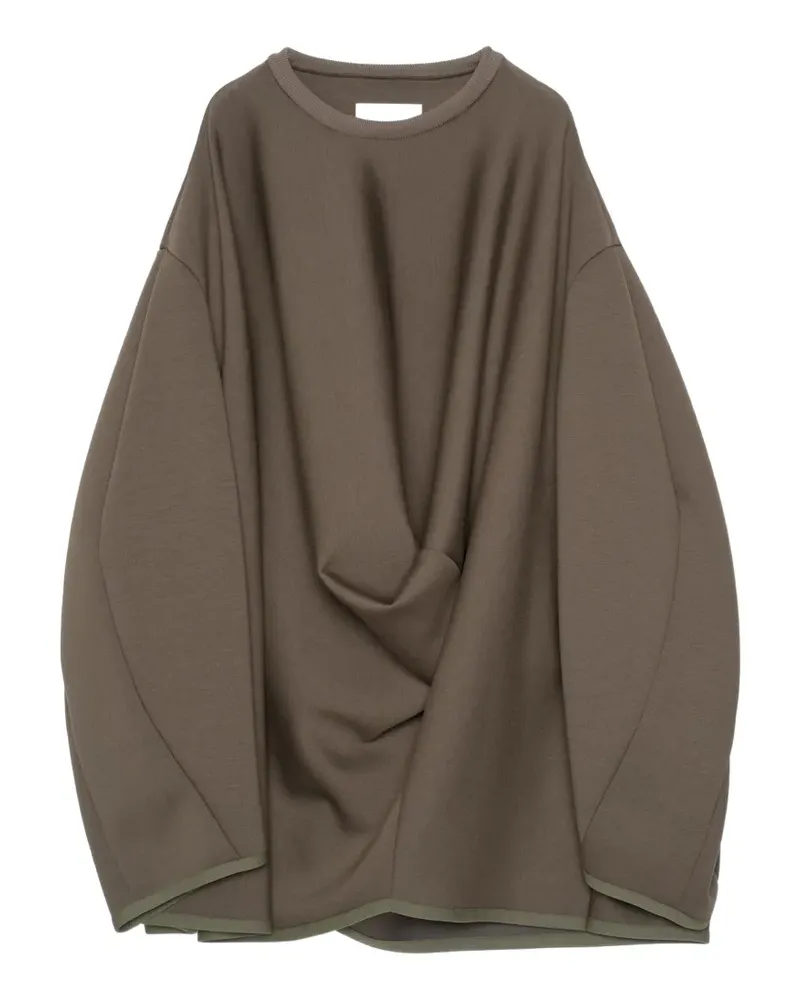 Yoshio Kubo draped sweatshirt - Grün Grün
