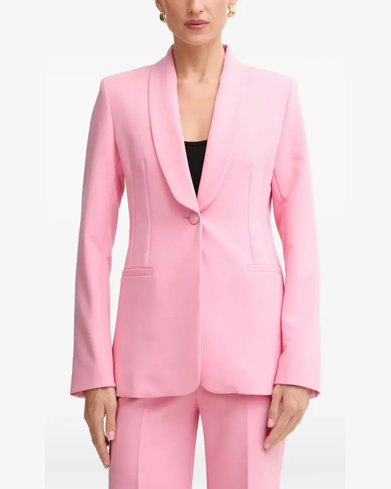 Morgan shawl-lapel single-breasted blazer - Rosa Rosa
