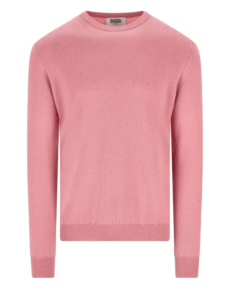 Alpha Studio Kaschmirpullover mit Rundhalsausschnitt - Rosa Rosa