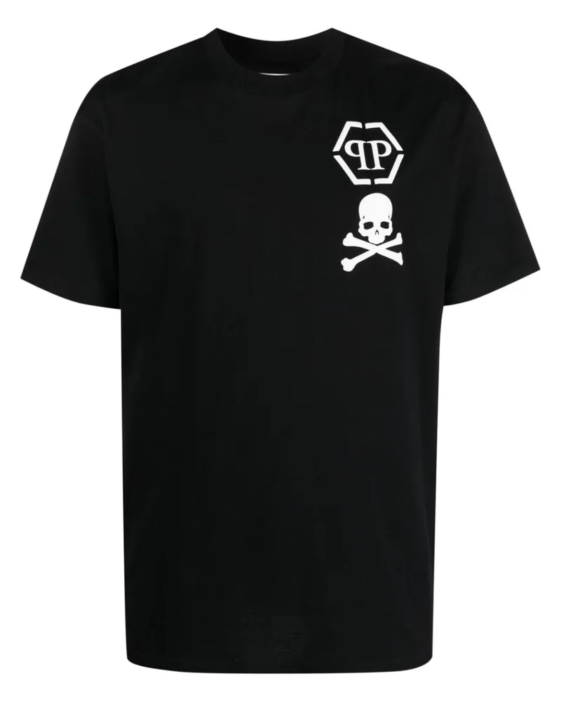 Philipp Plein T-Shirt mit Logo-Print - Schwarz Schwarz
