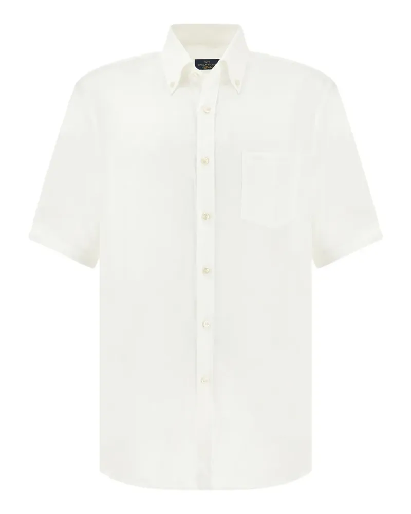 Paul & Shark soffio short-sleeves linen shirt - Weiß Weiß