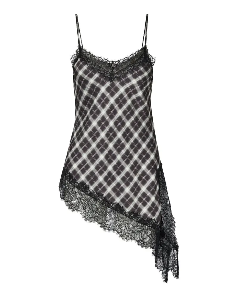 Liu Jo top with lace detail - Schwarz Schwarz