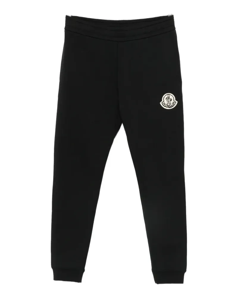 Moncler logo-patch track pants - Schwarz Schwarz