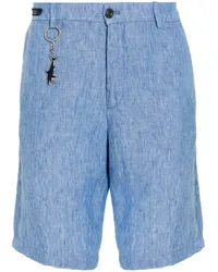 Paul & Shark Chino-Shorts aus Leinen Blau