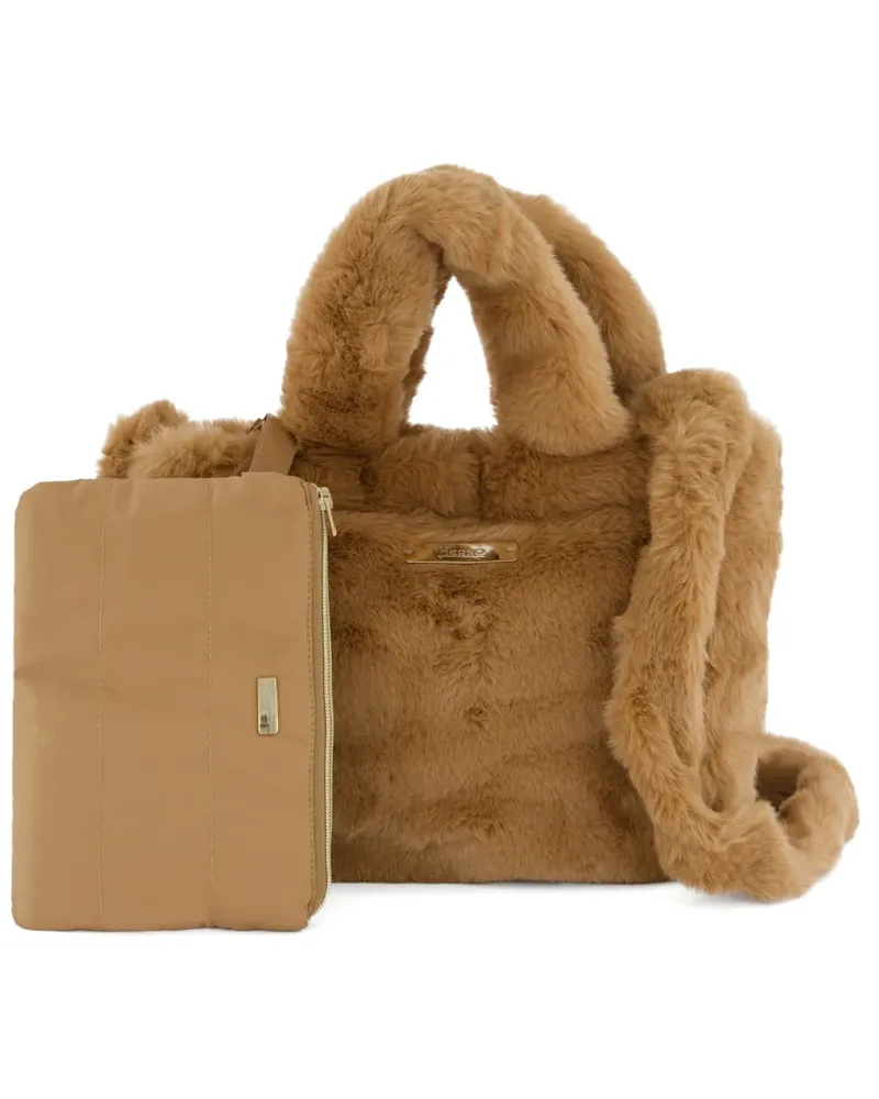 Herno Shopper aus Faux Fur - Nude Nude