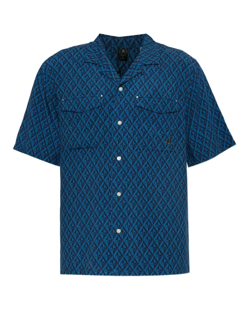 Moose Knuckles patterned shirt - Blau Blau
