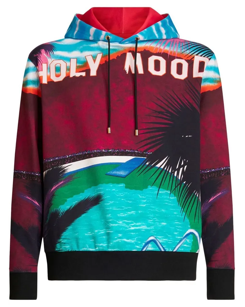 Etro Hoodie mit grafischem Print - Rot Rot