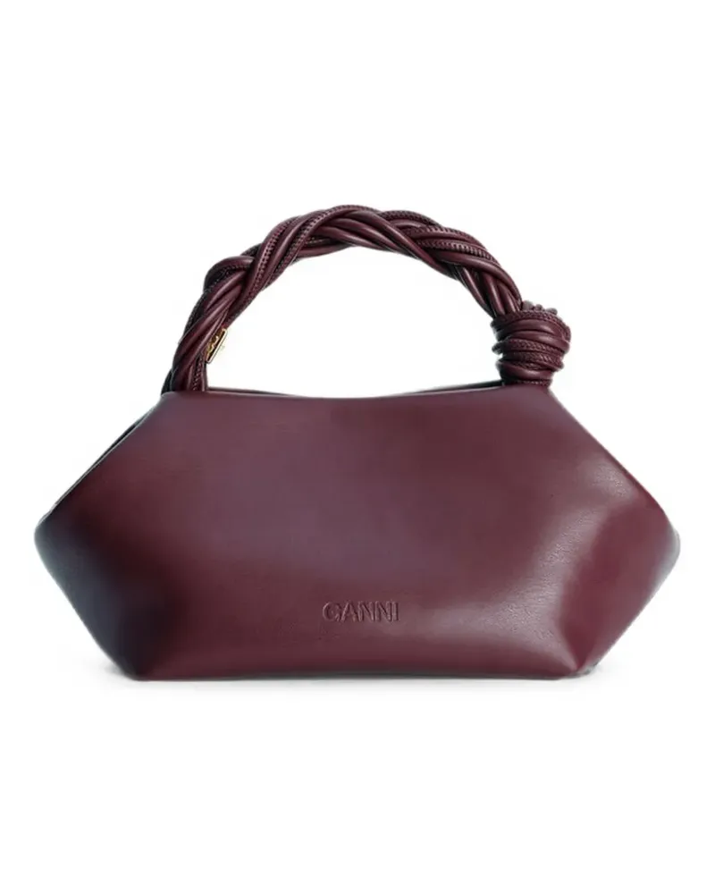 Ganni Kleine Bou Tote Bag mit Henkel - Rot Rot