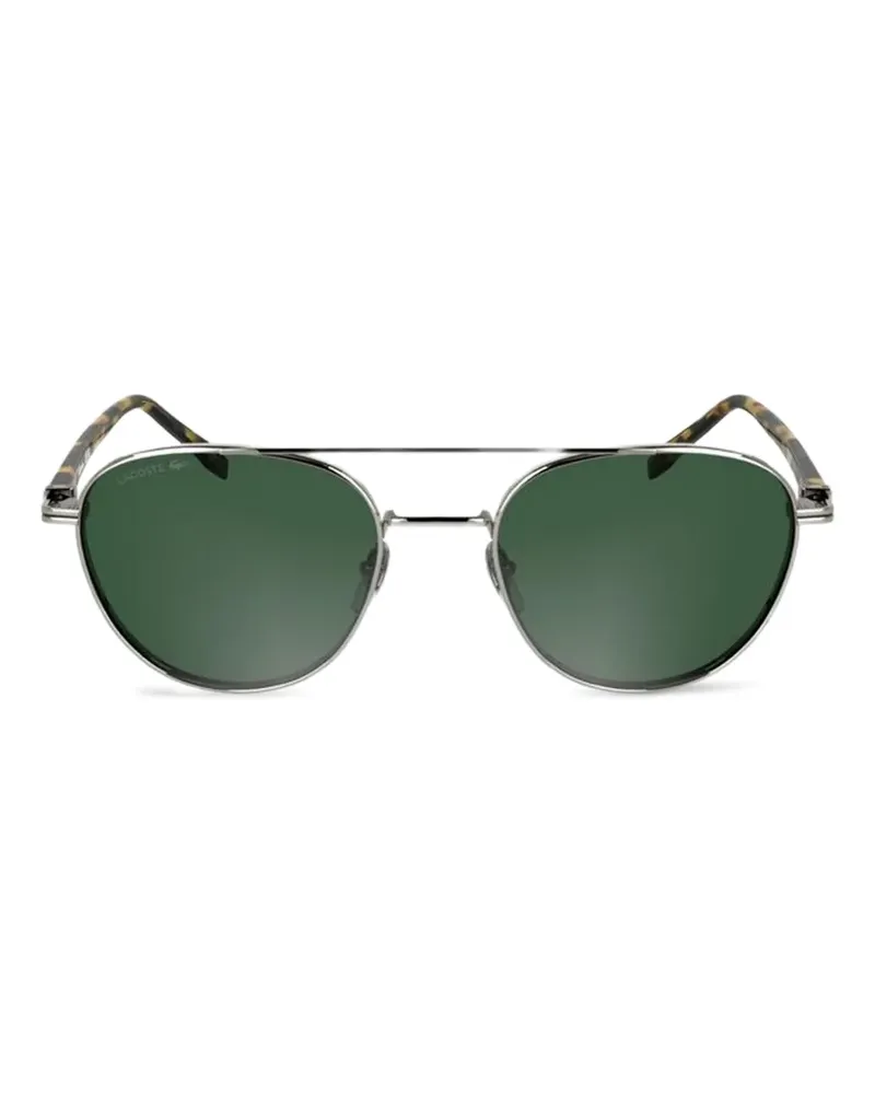 Lacoste Sonnenbrille mit rundem Gestell - Silber Silber