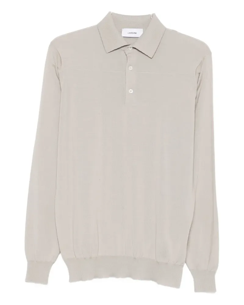 LARDINI long-sleeve polo shirt - Nude Nude
