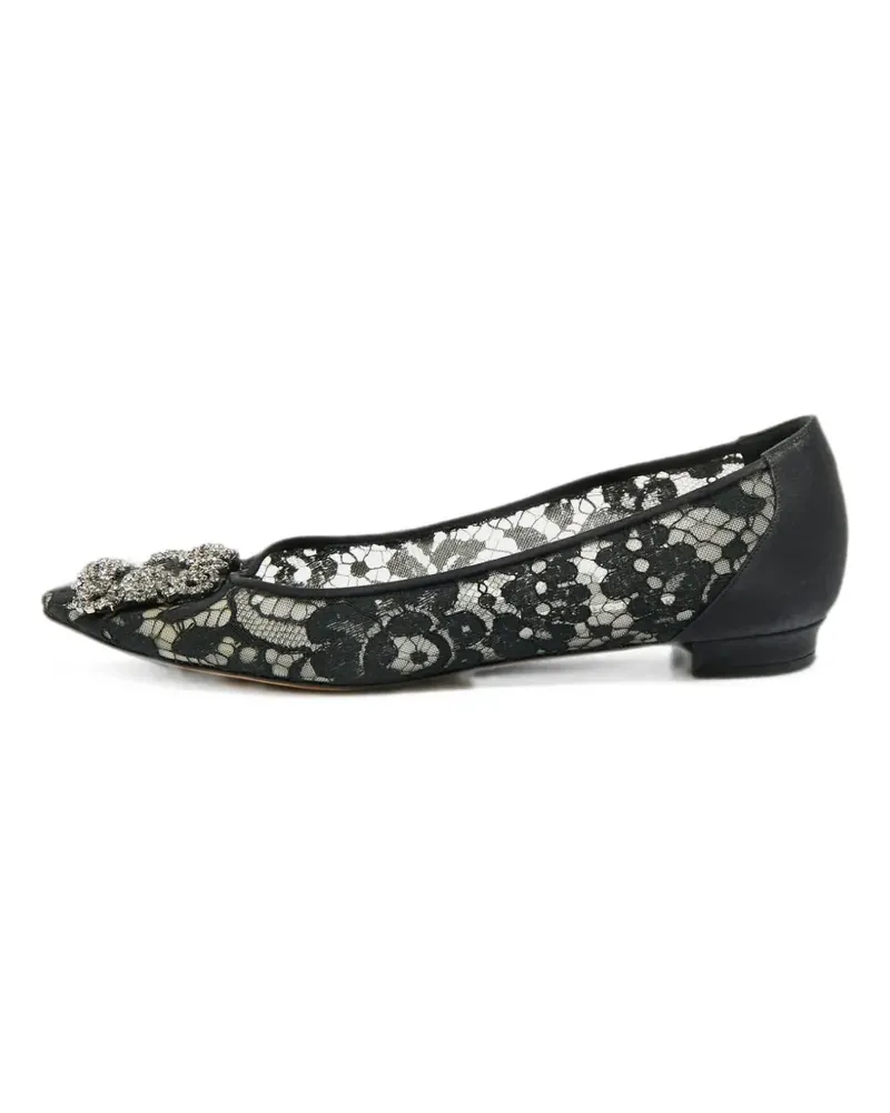 Manolo Blahnik Hangisi ballet flats - Schwarz Schwarz