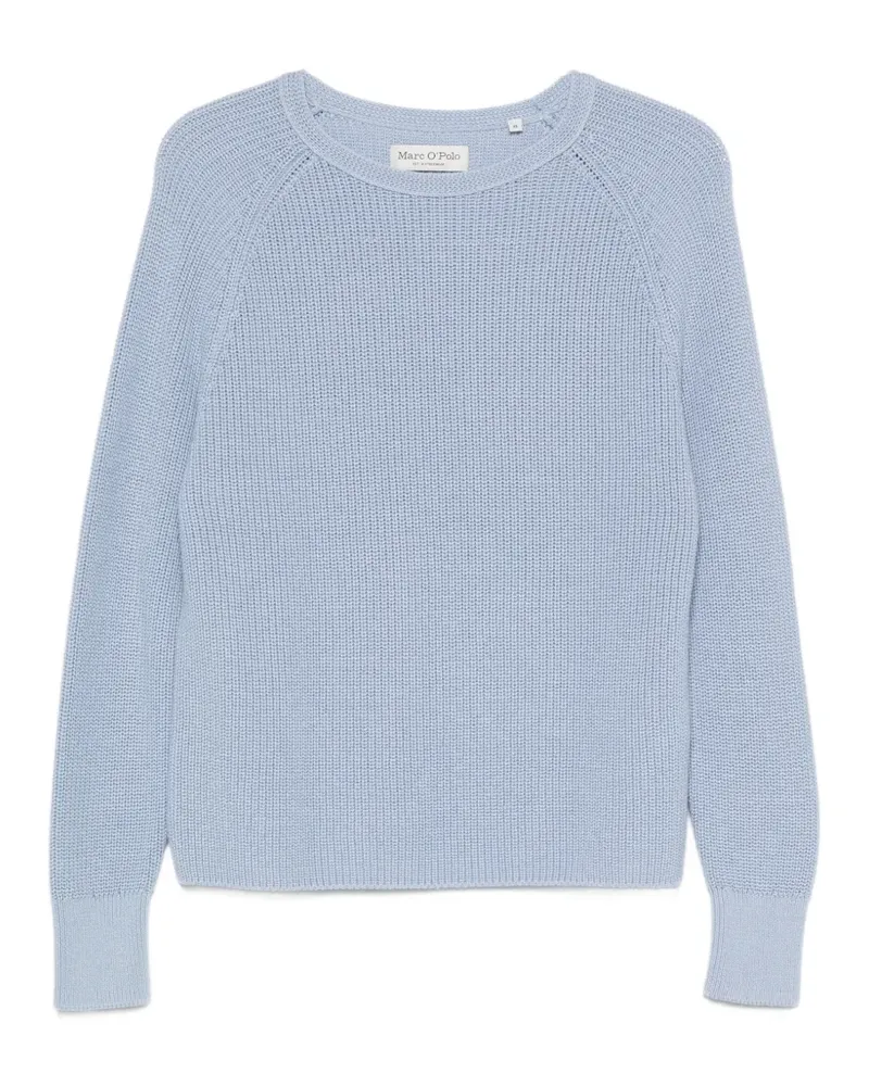 Marc O'Polo raglan-sleeve ribbed-knit knit - Blau Blau