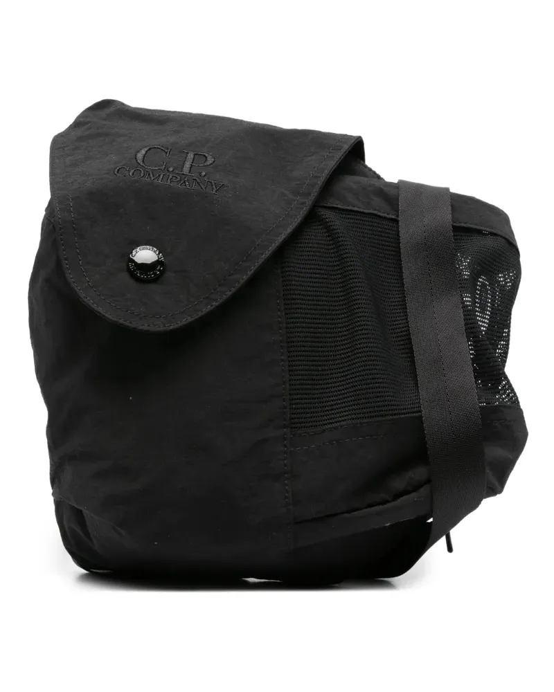 C.P. Company Plain Paper Touch Schultertasche - Schwarz Schwarz