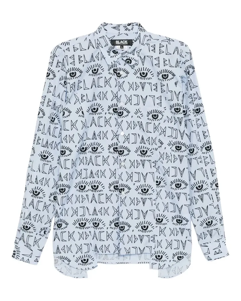 Comme des Garçons cut collar shirt - Blau Blau