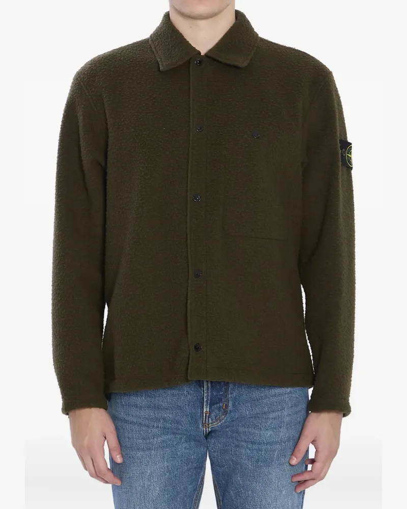 Stone Island virgin wool-blend shirt - Grün Grün