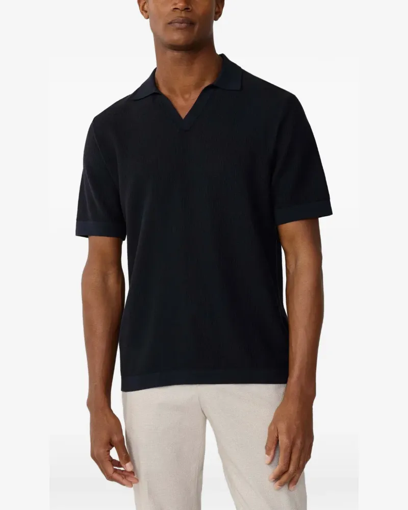 Hackett Strick-T-Shirt - Blau Blau