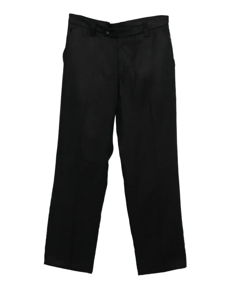 Dell'oglio pressed-crease straight-leg trousers - Schwarz Schwarz